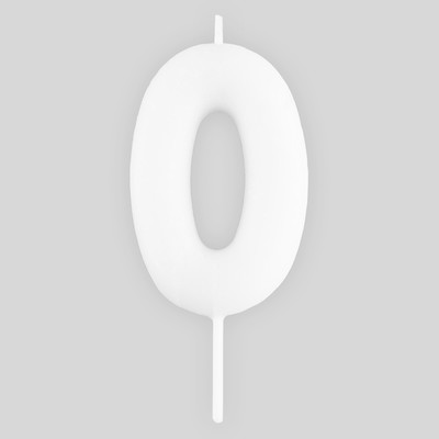 Свеча для торта, цифра «0», светится в темноте, 3.8×8 см