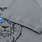 Футболка для мальчика,, цвет серый/лев, рост 140 - фото 25281698