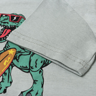 Футболка для мальчика, цвет светло-серый/динозавр, рост 128 10374698