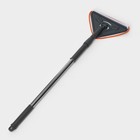 УЦЕНКА Щётка для окон Raccoon, фигурная, телескопическая стальная ручка 80(125) см, водосгон силикон 25 см, насадка из микрофибры 25×21×21 см - Фото 1