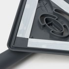 УЦЕНКА Щётка для окон Raccoon, фигурная, телескопическая стальная ручка 80(125) см, водосгон силикон 25 см, насадка из микрофибры 25×21×21 см - Фото 7