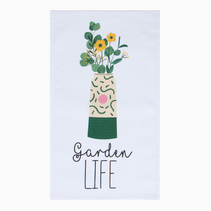 Набор полотенец кух. "Доляна"  Garden life 35х60см-4шт, 100% хл