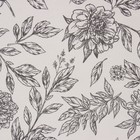 Полотенце кухонное «Этель» Black flowers, 40×73 см, хлопок 100%, саржа 190 г/м² - Фото 4
