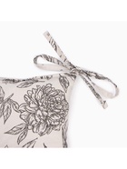 Подушка на стул Этель «Black flowers» 42×42 см, 100% хлопок, 190 г/м² 10283373