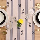 Дорожка на стол Этель Leaves, 40×149 см, 100% хлопок, репс 220 г/м², бежевая - Фото 3