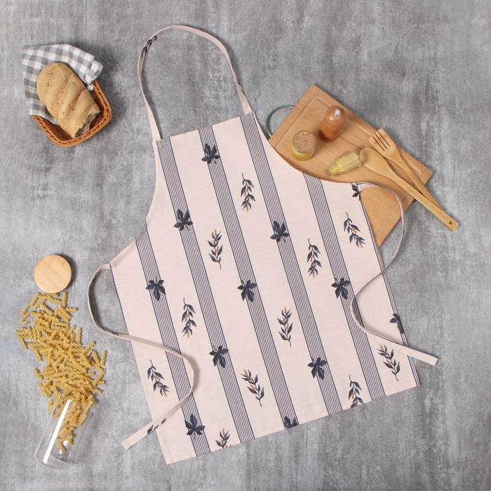 Фартук «Этель» Leaves, 60×70 см, 100% хлопок, репс 220 г/м²