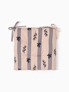 Подушка на стул «Этель. Leaves», 42×42 см, бежевая - Фото 4