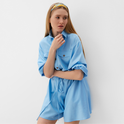 Комбинезон женский Minaku: Casual Collection, голубой размер 46