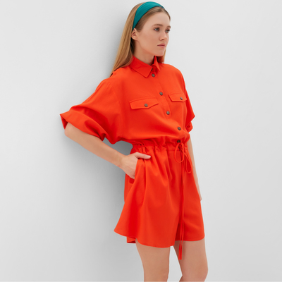 Комбинезон женский Minaku: Casual Collection, абрикосовый, размер 42