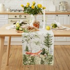 Дорожка на стол «Этель. Лесная сказка» 40×149 см, 100% хлопок, саржа 190 г/м², белая - Фото 1
