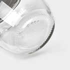 Набор стеклянных банок с золотистой крышкой и этикеткой, ТО-82, 0,55 л, 6 шт - фото 23952559