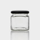 Набор стеклянных банок с черной крышкой и этикеткой, ТО-82, 390 мл, 6 шт - Фото 5