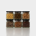 Набор стеклянных банок с черной крышкой и этикеткой, ТО-82, 390 мл, 6 шт - Фото 3