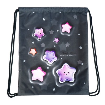 Мешок для обуви 435 х 360 мм, Stavia (плотность 600D с водоотталкивающей ПУ-пропиткой) "Звездочки"