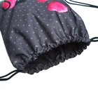 Мешок для обуви 435 х 360 мм, Stavia (плотность 600D с водоотталкивающей ПУ-пропиткой) "Черная кошка" розовый - Фото 4