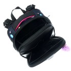 Рюкзак каркасный школьный 38×30×16 см, эргономичная спинка, Stavia «Котёнок в пушках», чёрный - Фото 8