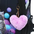 Рюкзак каркасный школьный 38×30×16 см, эргономичная спинка, Stavia «Котёнок в пушках», чёрный - Фото 9