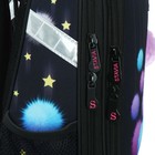 Рюкзак каркасный школьный 38×30×16 см, эргономичная спинка, Stavia «Котёнок в пушках», чёрный - Фото 10