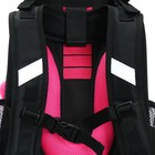 Рюкзак каркасный школьный 38 х 30 х 16 см, эргономичная спинка, Stavia "Sweet cat", синий - фото 23978811