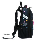 Рюкзак каркасный школьный 38 х 30 х 16 см, эргономичная спинка, Stavia "Sweet cat", синий - фото 23978803