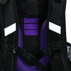 Рюкзак каркасный школьный 38×30×16 см, эргономичная спинка, Stavia «Кошка», чёрный - Фото 12