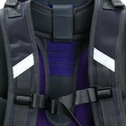 Рюкзак каркасный школьный 38×30×16 см, эргономичная спинка, Stavia «Кот и перья», синий - Фото 12