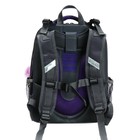 Рюкзак каркасный школьный 38×30×16 см, эргономичная спинка, Stavia «Кот и перья», синий - Фото 5