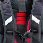 Рюкзак каркасный школьный 38 х 30 х 16 см, эргономичная спинка, Stavia "Йорки", серый - фото 23975829