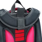 Рюкзак каркасный школьный 38 х 30 х 16 см, эргономичная спинка, Stavia "Йорки", серый - фото 23975826