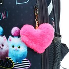 Рюкзак каркасный школьный 38×30×16 см, эргономичная спинка, Stavia «Fluffy», серый - Фото 10