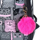 Рюкзак каркасный школьный 38×30×16 см, эргономичная спинка, Stavia «Кошачья семейка», серый - Фото 9