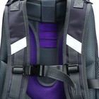 Рюкзак каркасный школьный 38×30×16 см, эргономичная спинка, Stavia «Чёрная кошка», серый - Фото 12