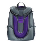 Рюкзак каркасный школьный 38×30×16 см, эргономичная спинка, Stavia «Чёрная кошка», серый - Фото 6