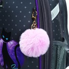 Рюкзак каркасный школьный 38 х 30 х 16 см, эргономичная спинка, Stavia "Чёрная кошка", серый - Фото 10
