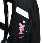 Рюкзак каркасный школьный 38 х 30 х 16 см, эргономичная спинка, Stavia "Аниме", чёрный - фото 24015928