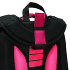 Рюкзак каркасный школьный 38 х 30 х 16 см, эргономичная спинка, Stavia "Аниме", чёрный - фото 24015926