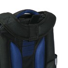 Рюкзак каркасный школьный 38 х 30 х 16 см, эргономичная спинка, Stavia "Space", чёрный/синий - фото 24401010