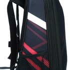 Рюкзак каркасный школьный 38 х 30 х 16 см, эргономичная спинка, Stavia "Super car", чёрный/красный - Фото 11