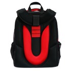 Рюкзак каркасный школьный 38 х 30 х 16 см, эргономичная спинка, Stavia "Super car", чёрный/красный - Фото 6