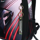 Рюкзак каркасный школьный 38 х 30 х 16 см, эргономичная спинка, Stavia "Super car", чёрный/красный - Фото 10