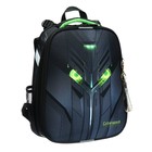 Рюкзак каркасный школьный 38×30×16 см, эргономичная спинка, Stavia «Кибер», чёрный - Фото 2