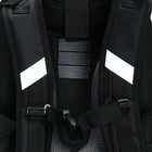 Рюкзак каркасный школьный 38 х 30 х 16 см, эргономичная спинка, Stavia "Ралли", чёрный - Фото 12