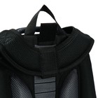 Рюкзак каркасный школьный 38 х 30 х 16 см, эргономичная спинка, Stavia "Ралли", чёрный - Фото 9