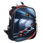 Рюкзак каркасный школьный 38×30×16 см, эргономичная спинка, Stavia «Тачка», серый - Фото 2