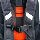 Рюкзак каркасный школьный 38 х 30 х 16 см, эргономичная спинка, Stavia "Тачка", серый - Фото 12