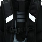 Рюкзак каркасный школьный 38 х 30 х 16 см, эргономичная спинка, Stavia "Монохром", чёрный - Фото 12