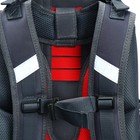 Рюкзак каркасный школьный 38 х 30 х 16 см, эргономичная спинка, Stavia "Hard", серый - фото 23975953