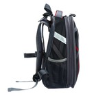 Рюкзак каркасный школьный 38 х 30 х 16 см, эргономичная спинка, Stavia "Hard", серый - фото 23975945