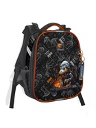 Рюкзак каркасный школьный 38×30×16 см, эргономичная спинка, Stavia «Динозавр 2», чёрный - Фото 1