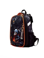 Рюкзак каркасный школьный 38×30×16 см, эргономичная спинка, Stavia «Динозавр 2», чёрный - Фото 2